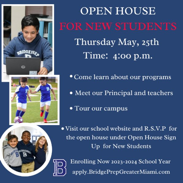 Open House for New Students